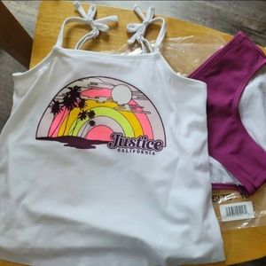 Justice girls tankini
